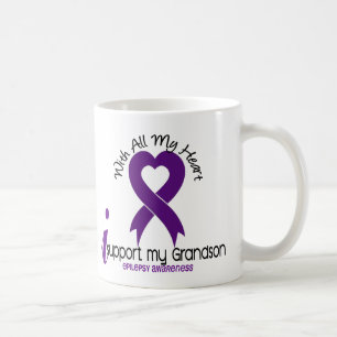 Mug Je soutiens mon épilepsie de petit-fils