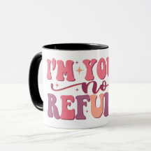 Je suis à vous Pas de remboursement Retro Font Fun