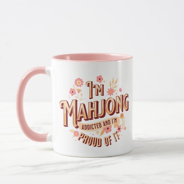 Mug Je suis accro à Mahjong et j’en suis fier (Gauche)