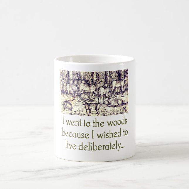 Mug Je Suis Allé Aux Bois - Citation (Centre)
