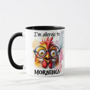 Mug Je suis Allergique au matin