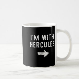 Mug Je suis avec Hercule Costume de couple drôle d'Hal