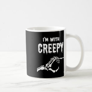 Mug Je suis avec la main de squelette Déplaisante Hall