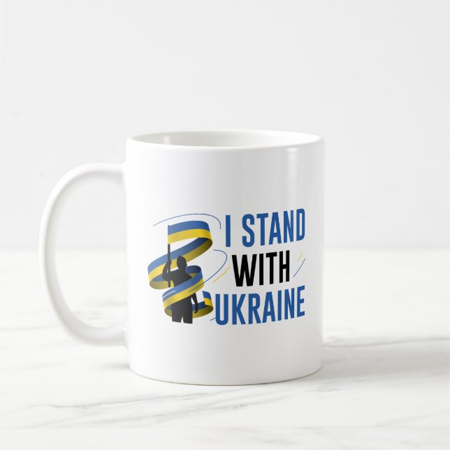 Mug Je Suis Avec L'Ukraine (Gauche)