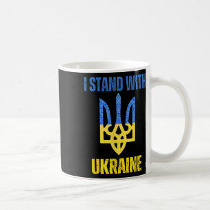 Mug Je suis avec l'Ukraine Drapeau ukrainien de soutie