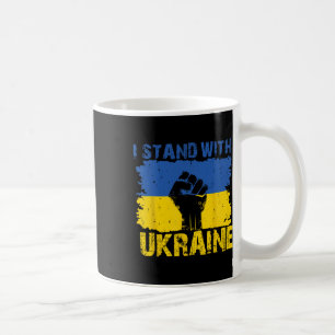 Mug Je suis avec l'Ukraine - Soutenir l'Ukraine Drapea