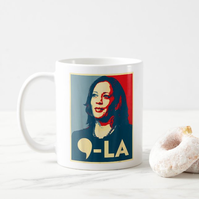 Mug Je suis avec son président Kamala Vote Kamala-Harr (Avec donut)