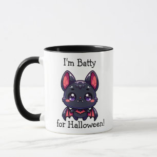 Mug Je suis Batty pour Halloween Citrouille Personnali