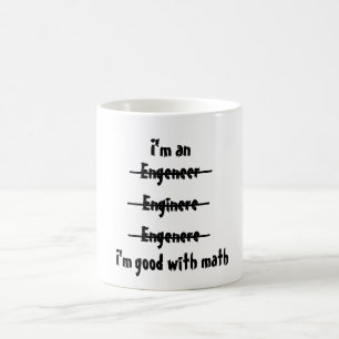 Mug Je suis bon avec des maths