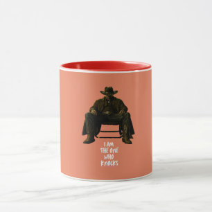 Mug Je suis celui qui frappe Silhouette de cowboy au