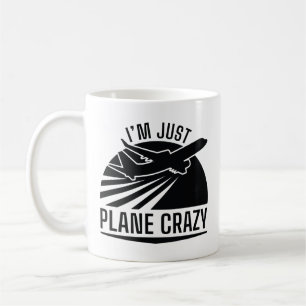 Mug Je suis complètement fou d'avion