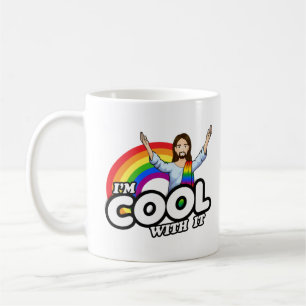 Mug Je suis cool avec ça - Rainbow Jesus