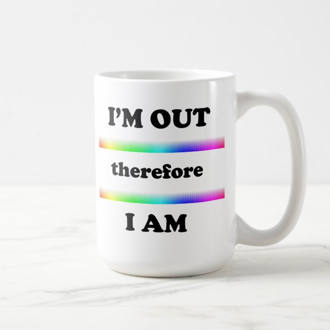 Mug Je suis dehors donc je suis (Droite)