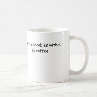 Mug je suis des miserables de les sans mon café