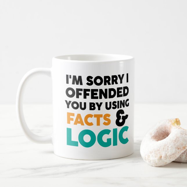 Mug Je suis désolé de vous avoir offensé en utilisant  (Avec donut)