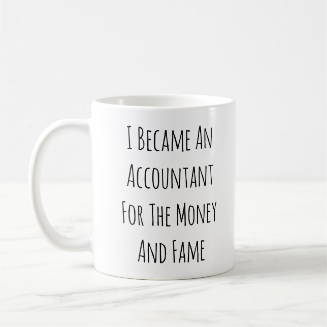 Mug Je suis devenu comptable - des cadeaux de comptabl (Gauche)