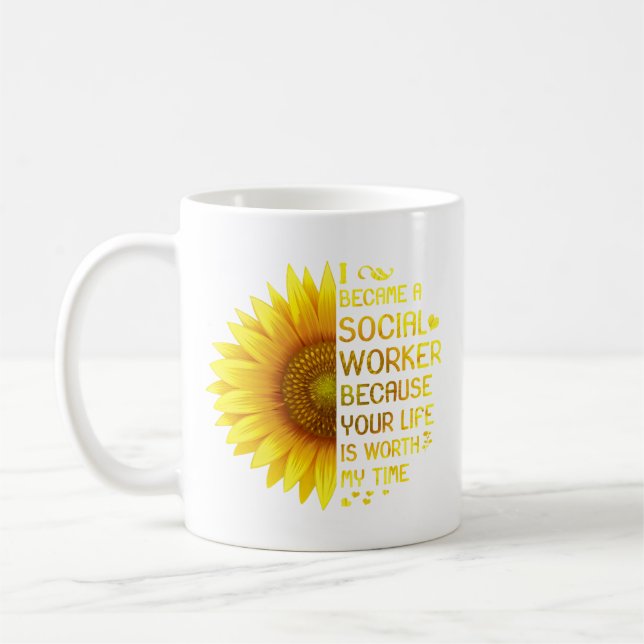 Mug Je Suis Devenue Une Travailleuse Sociale (Gauche)