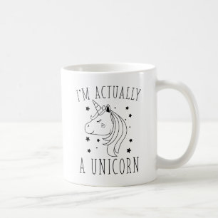 Mug Je suis en fait une licorne