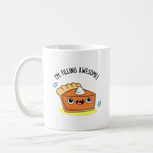 Mug Je suis en train de remplir un jeu de tarte amusan (Gauche)
