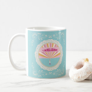 Mug Je Suis Encore Debout Coupe Bleue, Arc-En-Ciel Ros
