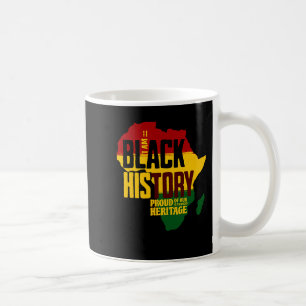 Mug Je suis fier de l'histoire noire de notre héritage