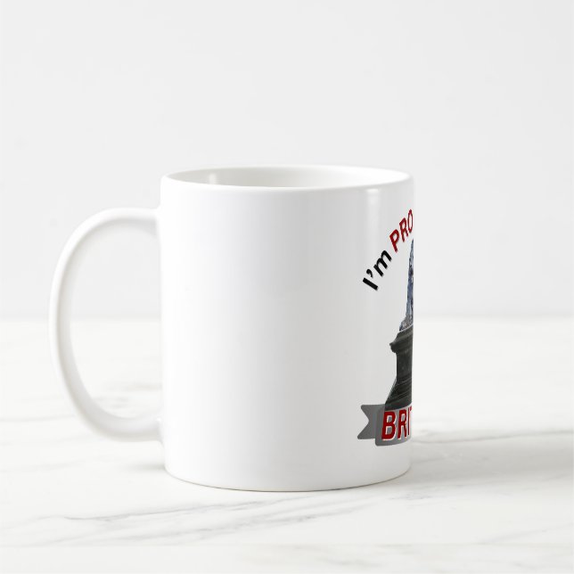 Mug Je suis fier d'être britannique (Gauche)