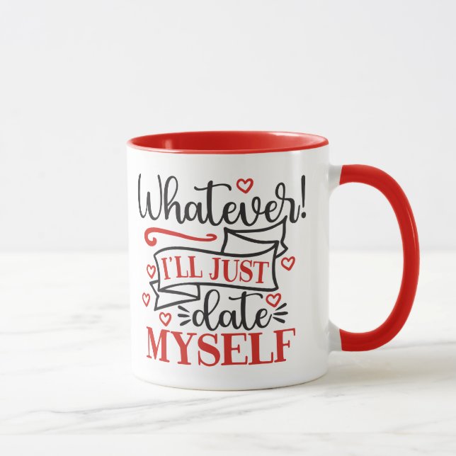 Mug Je suis Fini ! Anti Valentines Day Ajouter un nom  (Droite)
