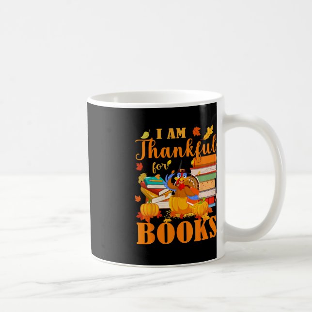 Mug Je Suis Heureux Pour Les Livres Automne Bibliothéc (Droite)