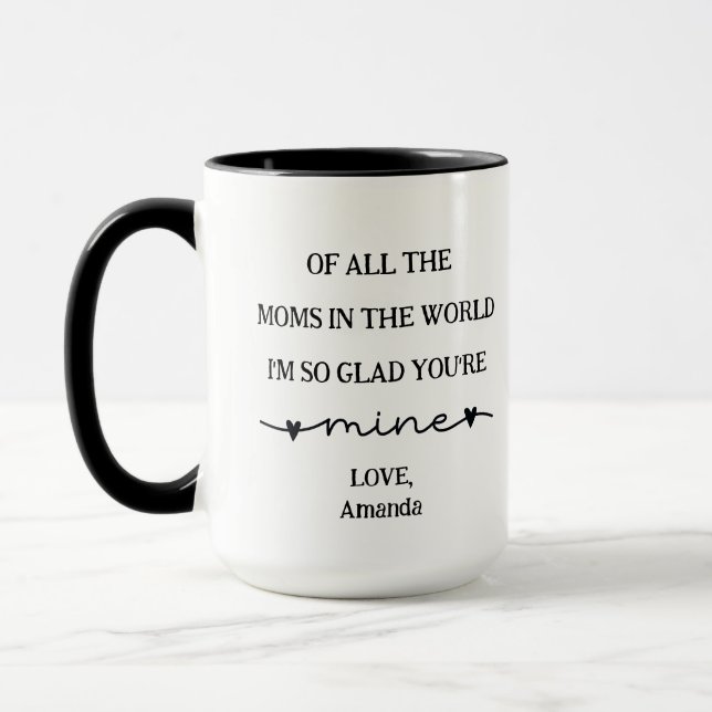 Mug Je suis heureux que vous soyez la fête des mères d (Gauche)