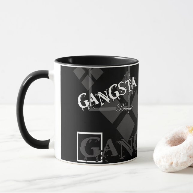 Mug Je suis hip hop - BOOGIE de GANGSTA (Avec donut)