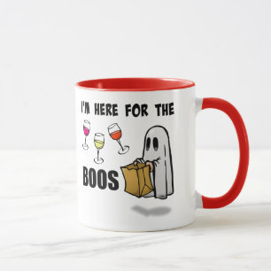 Mug Je suis ici pour hue le fantôme drôle de Halloween