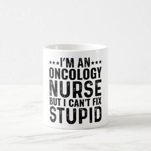 Mug Je suis infirmière en oncologie, mais je ne peux p
