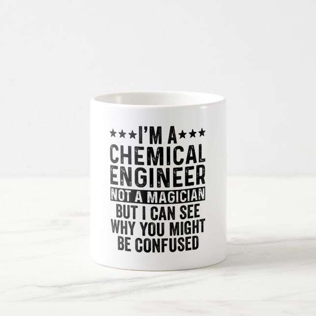 Mug Je suis Ingénieur Chimique Pas Un Magicien Drôle (Centre)