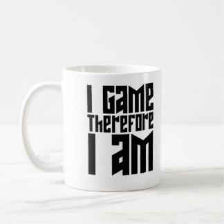 Mug Je suis Jeu, donc je le suis.