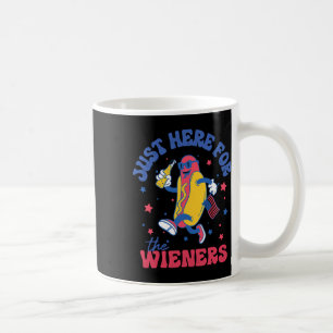 Mug Je suis juste ici pour Wieners Shirt 4 juillet Hot