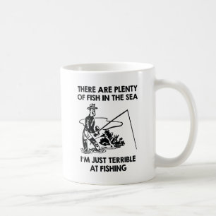 Mug Je suis juste terrible à la pêche