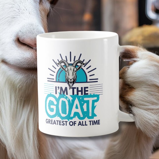 Mug Je suis la chèvre - le plus grand de tous les temp (Créateur téléchargé)