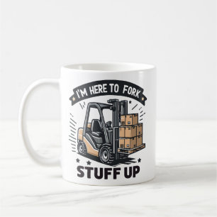 Mug Je suis là pour fourrer des trucs sur le conducteu