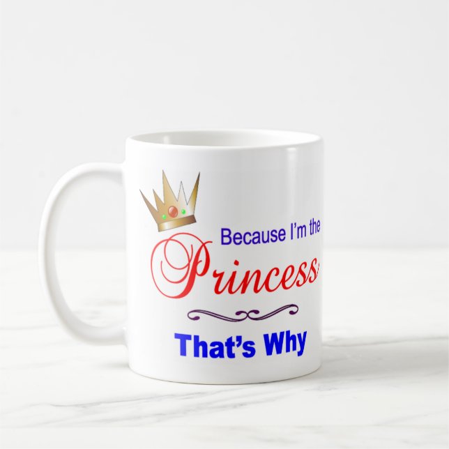 Mug Je suis la princesse (Gauche)