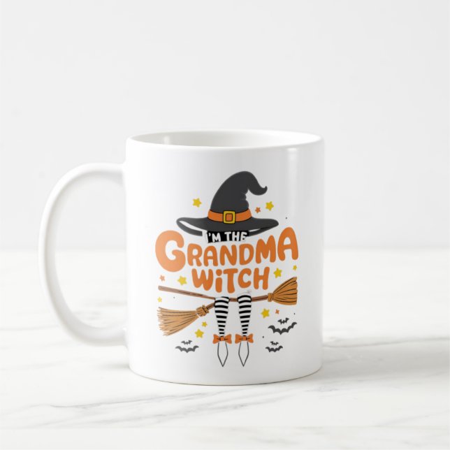 Mug Je suis la sorcière gandma drôle de design hallowe (Gauche)