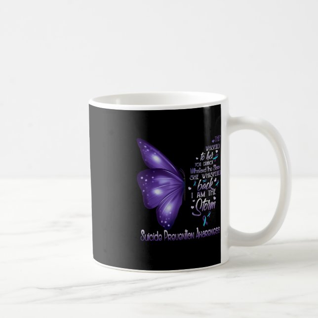 Mug Je suis la tempête Beurre de sensibilisation à la  (Droite)
