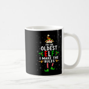 Mug Je suis l'aîné Elf Xmas Elf Sibling Cousin Matchin