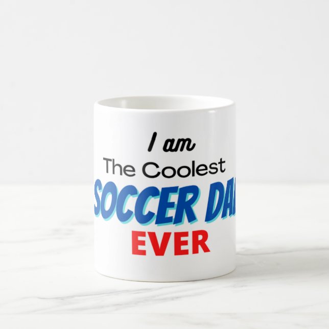 Mug Je suis le père de soccer le plus cool jamais (Centre)