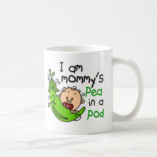 Mug Je suis le pois de la maman dans une cosse