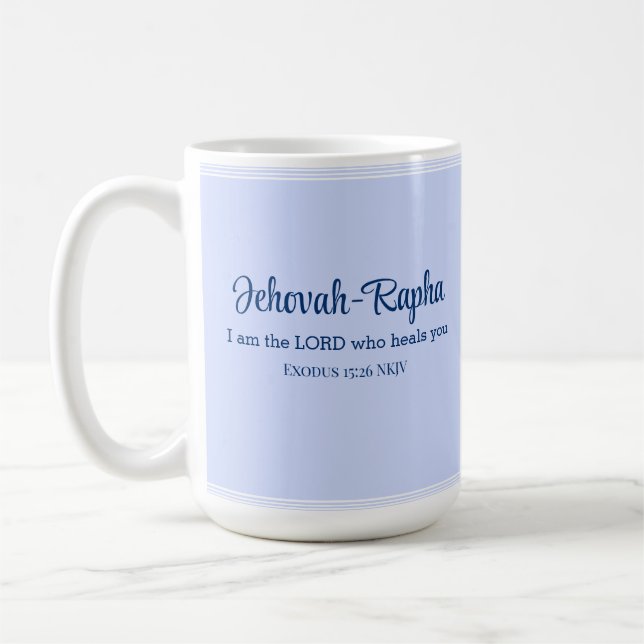 Mug Je suis le Seigneur qui vous guérit Bible Verse Bl (Gauche)
