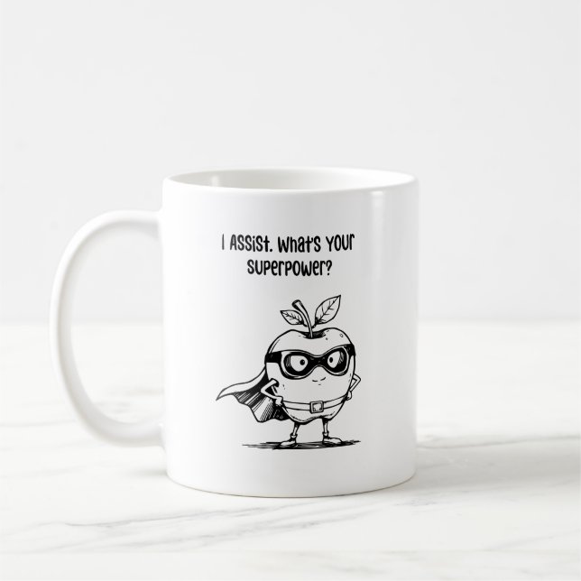 Mug Je suis le super-héros de soutien de la classe (Gauche)