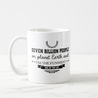 Mug Je suis le texte de personne le plus drôle
