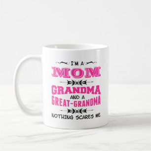 Mug Je suis maman, grand-mère et grand-mère