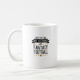 Mug Je suis meilleur que mon mari au football d'Imagin