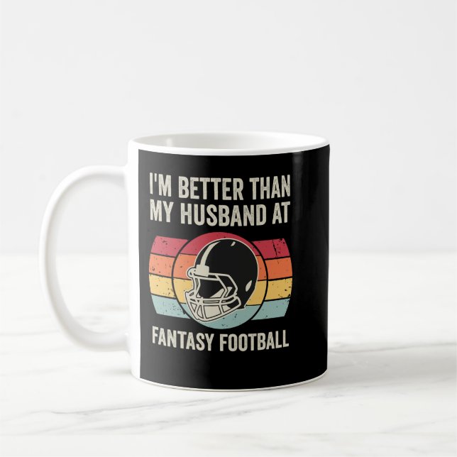 Mug Je Suis Mieux Que Mon Mari Au Football D'Imaginair (Gauche)